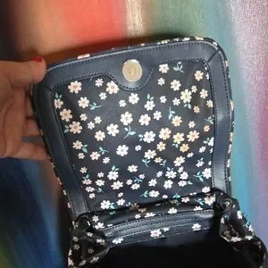kate spade | Bags | Kate Spade Navy And White Daisy Backpack 
